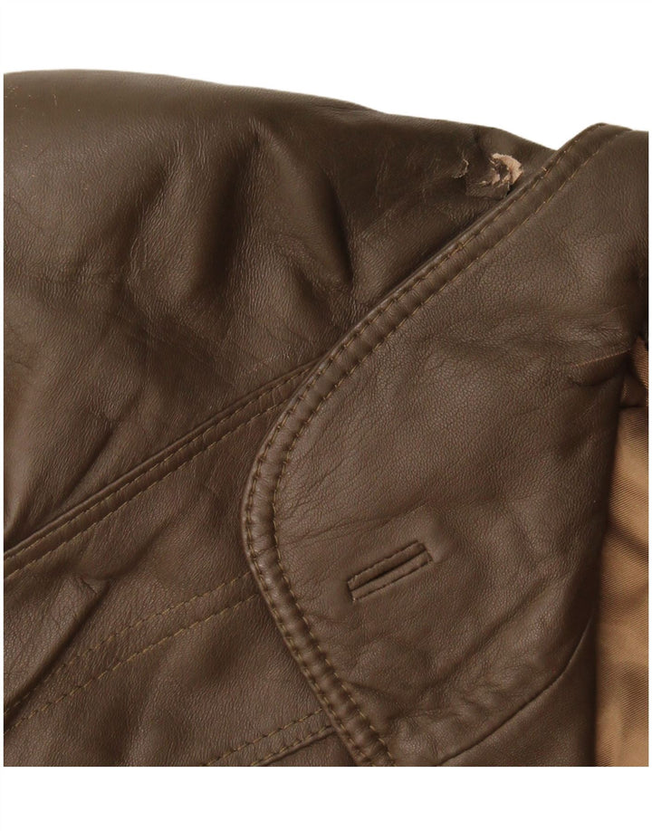Vintage dame læderjakke UK 16 Large Brown
