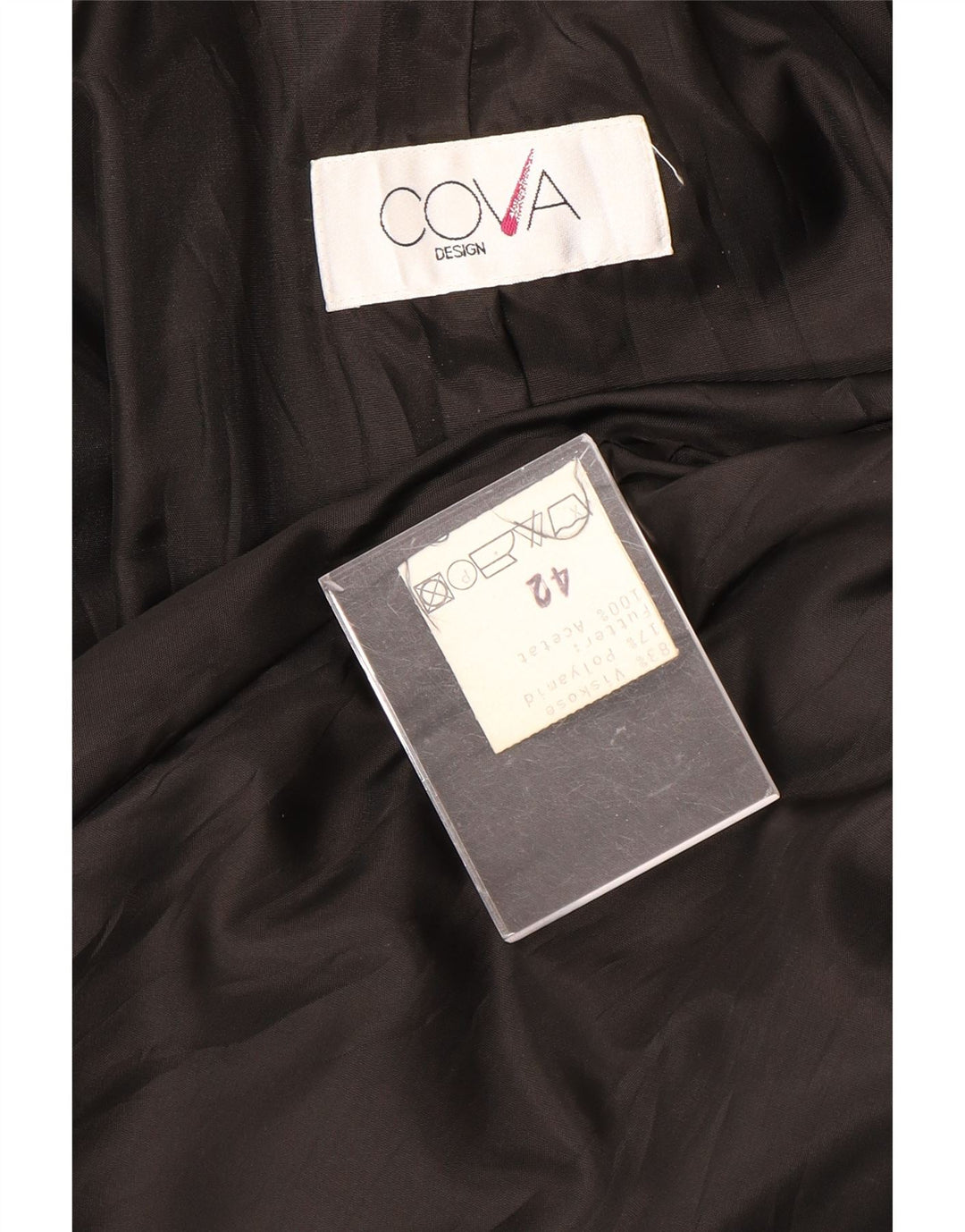 Vintage Dame Oversized Dobbeltradet Frakke IT 42 Medium Grey Viscose