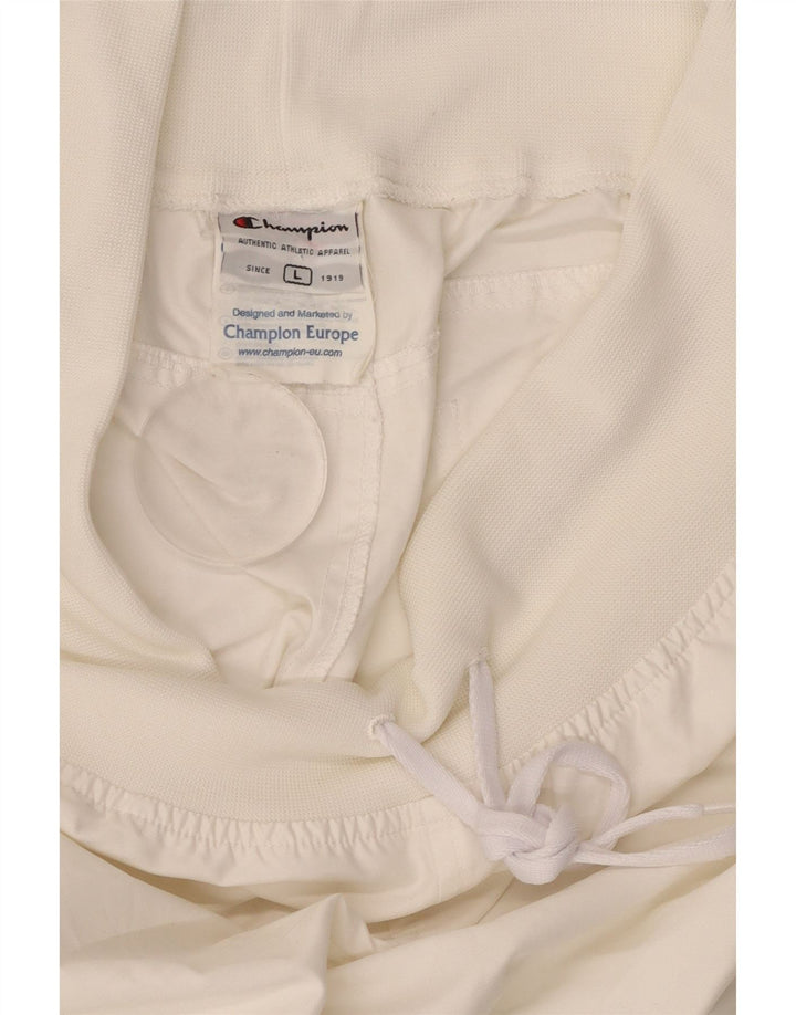 CHAMPION Womens træningsdragt Bukser Joggers UK 14 Large White Polyester