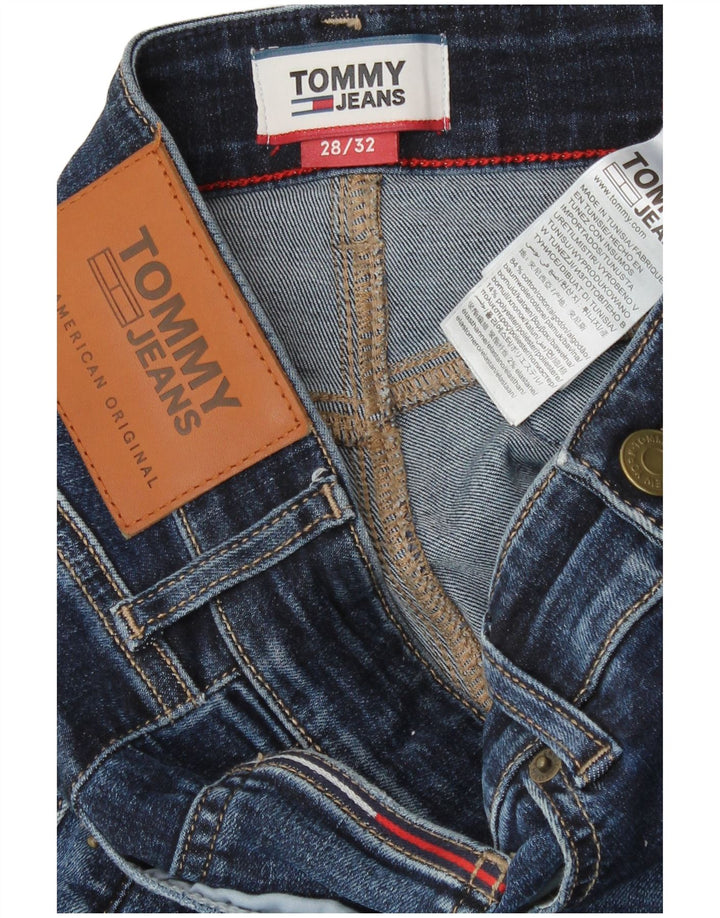 Tommy Hilfiger Dame Slim Jeans W28 L32 Blå Bomuld