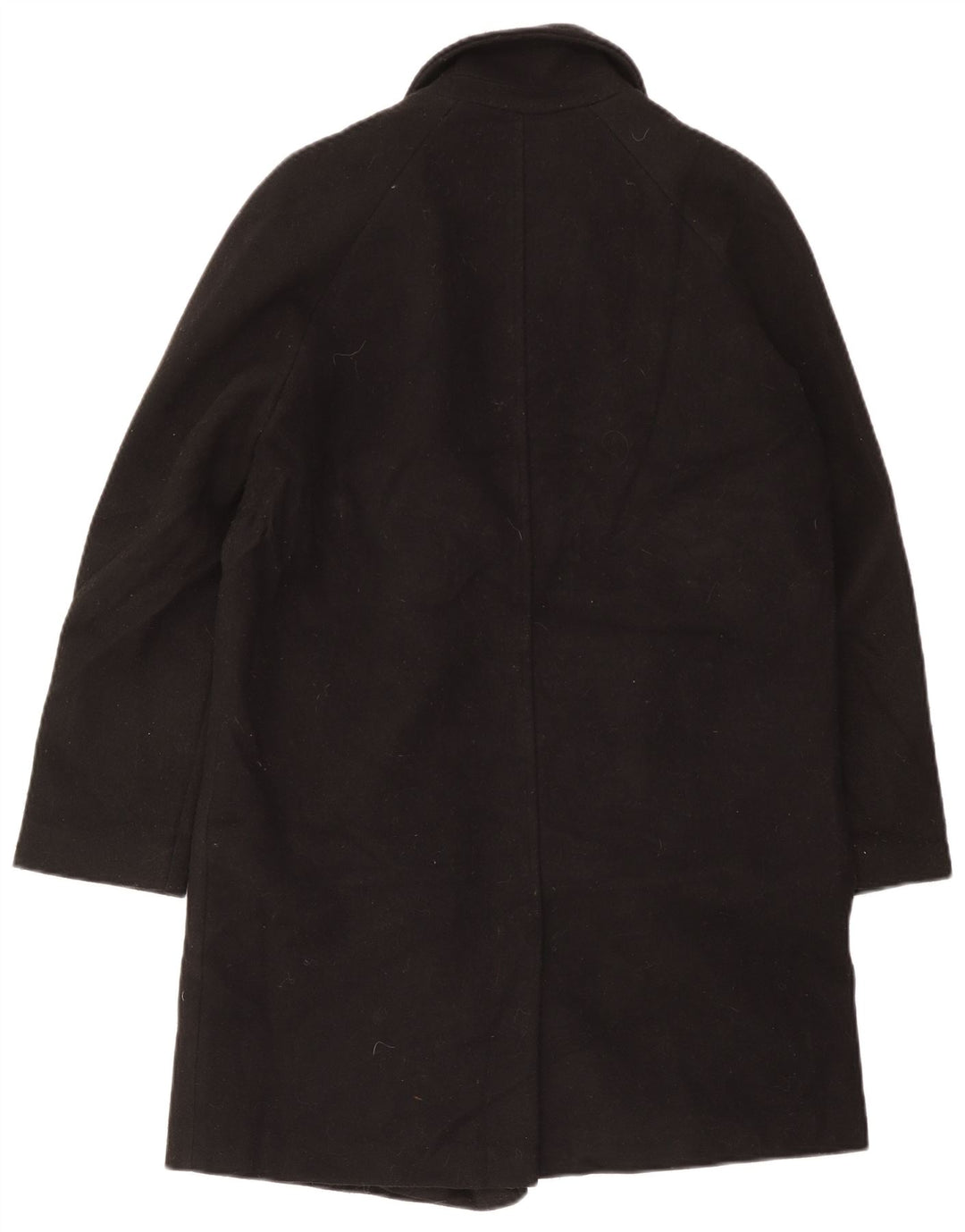 Topshop Dame Oversized Dobbeltradet Frakke UK 10 Small Black Polyester