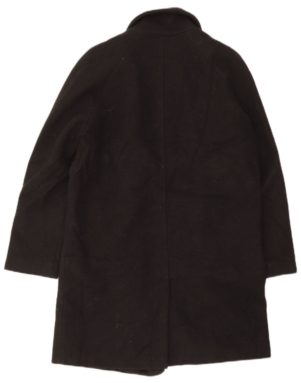 Topshop Dame Oversized Dobbeltradet Frakke UK 10 Small Black Polyester