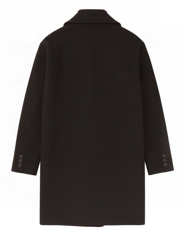 Zara Dame Oversized Overfrakke UK 14 Medium Sort