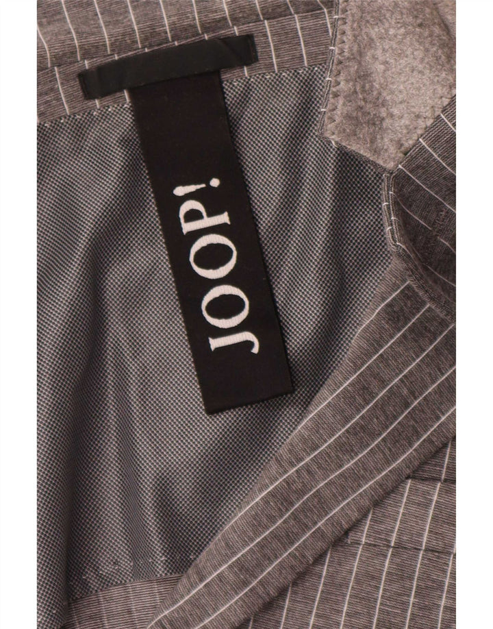 Joop Herre 2 Button Blazer Jacket UK 40 Large Grey Pinstripe
