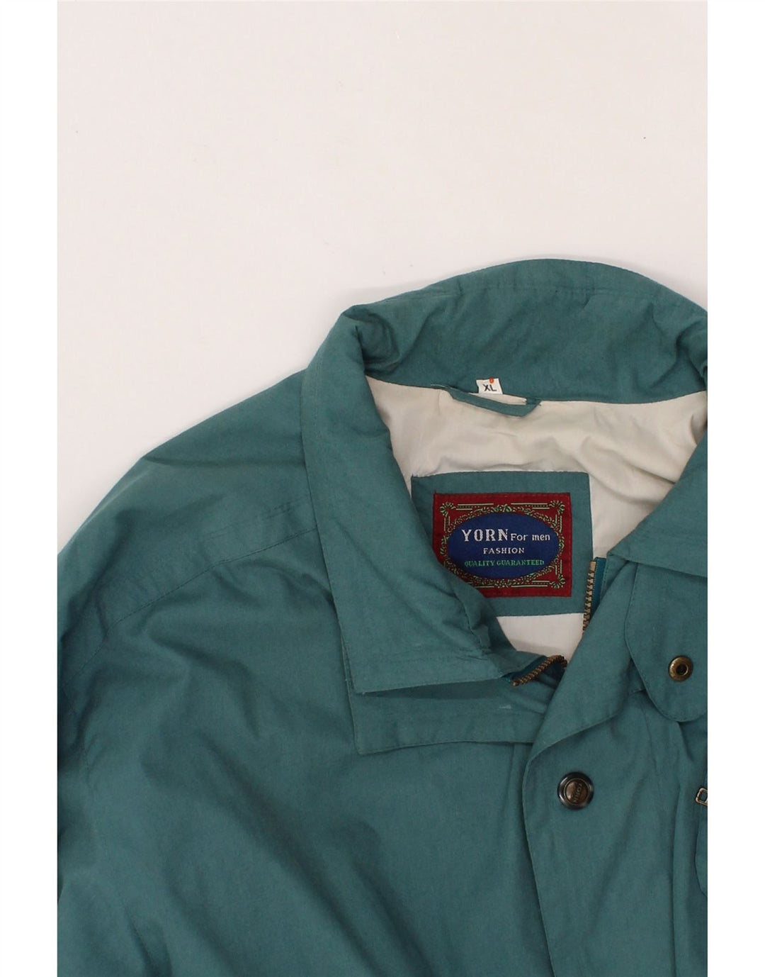 YORN Mens Utility Jacket UK 42 XL Blue Polyester Vintage Yorn and Second-Hand Yorn from Messina Hembry 