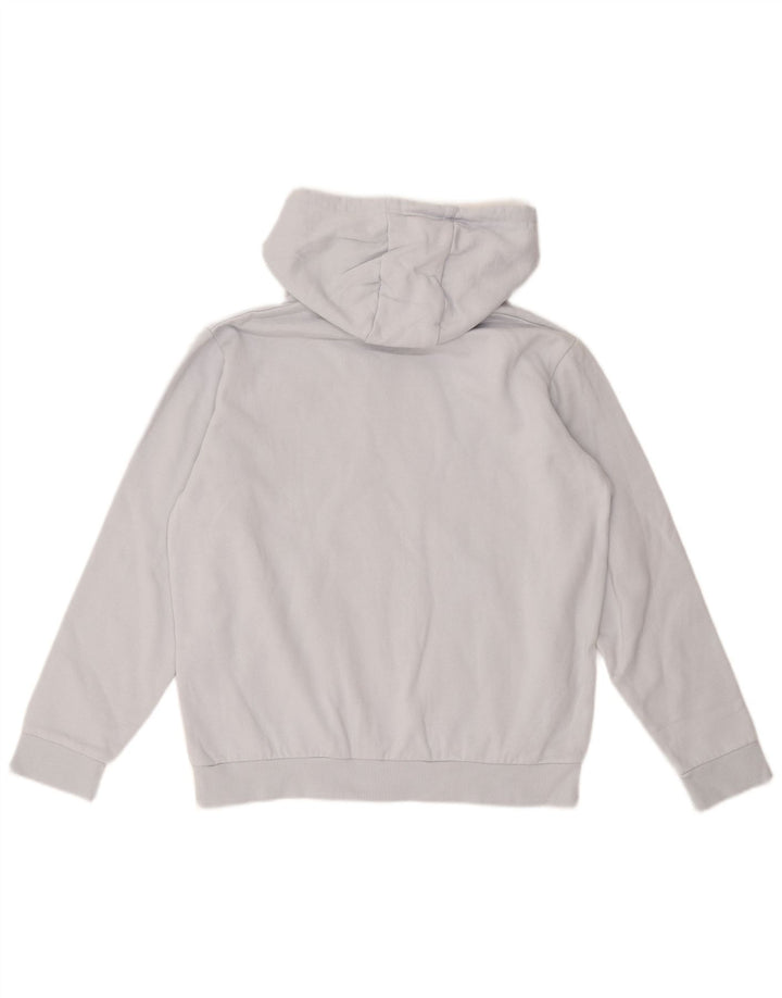 ELLESSE Womens Hoodie Jumper UK 12 Medium Blue Cotton