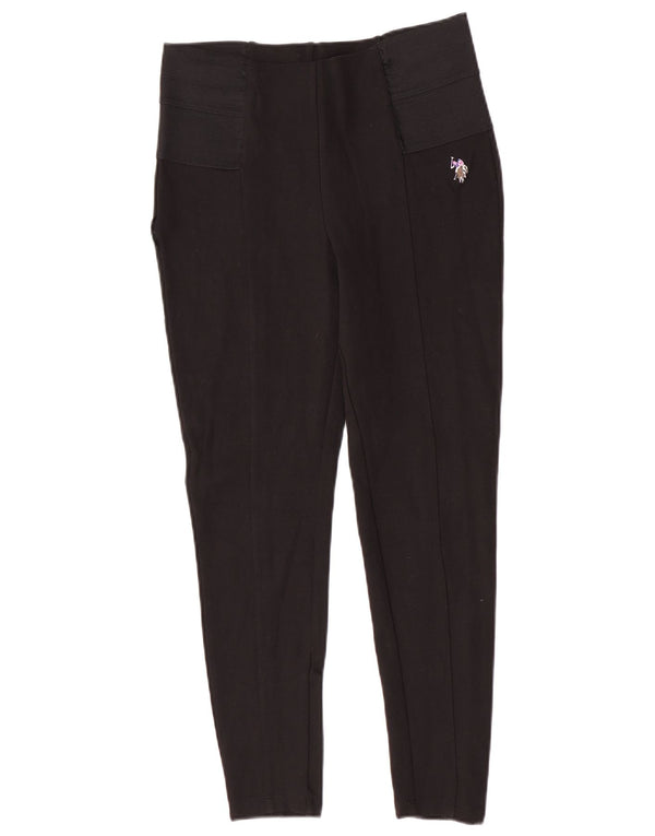 U.S. Polo Assn. Dame Leggings UK 14 Large Black Viscose