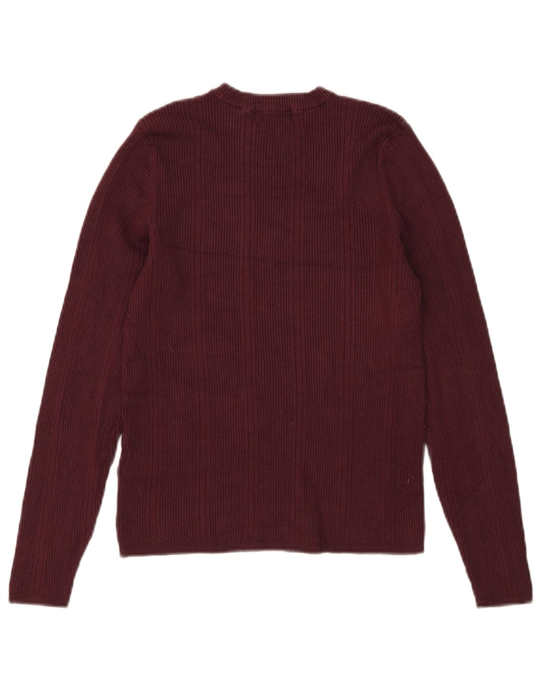 Marks & Spencer Dame sweater med rund hals DK 12 Medium Burgundy