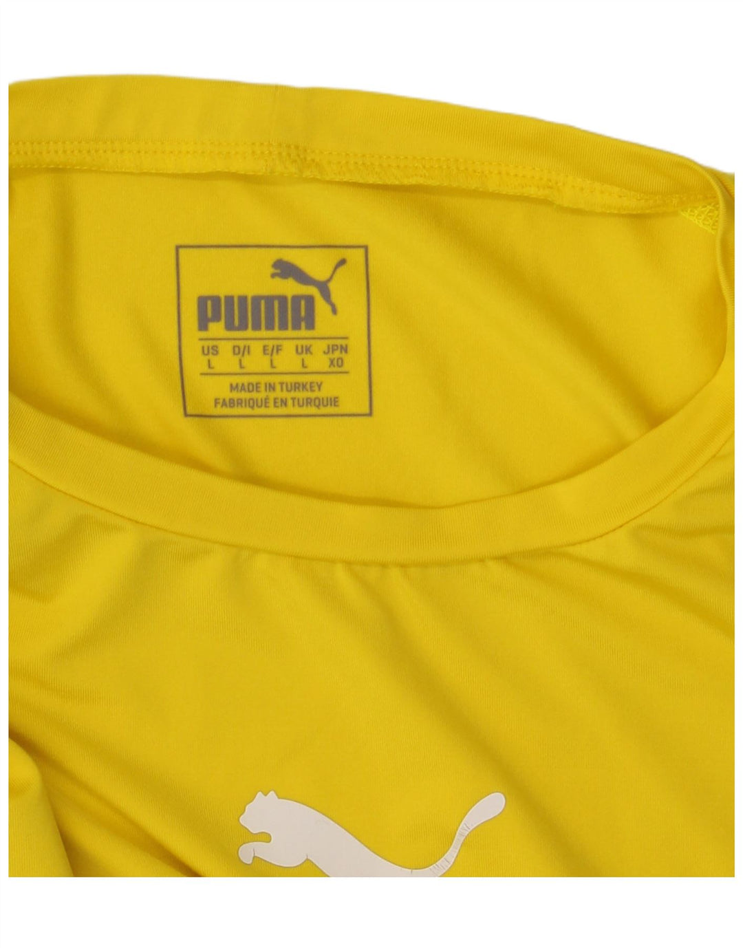 PUMA Womens Top Long Sleeve UK 14 Large Yellow Vintage Puma and Second-Hand Puma from Messina Hembry 