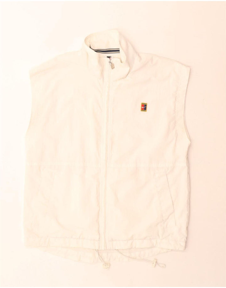 Nike Herre Gilet UK 38 Medium White Nylon