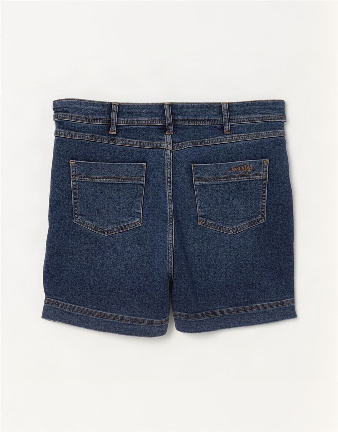 Weird Fish Dame Denim Shorts UK 14 Large W34 Blue Cotton
