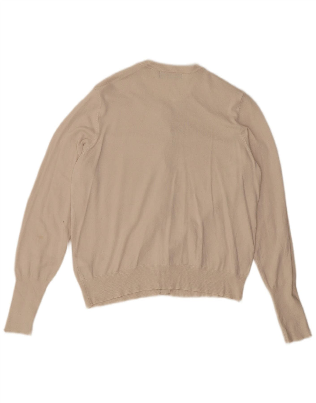 Marks & Spencer Dame Cardigan Sweater UK 14 Medium Off White Viscose