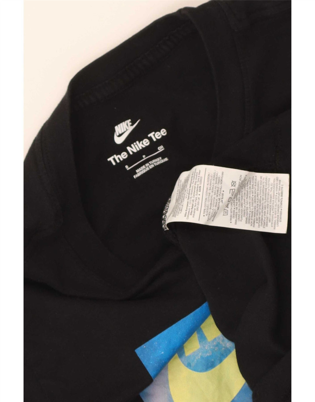 Nike grafisk t-shirt top til mænd, lille sort bomuld