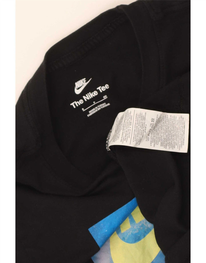 Nike grafisk t-shirt top til mænd, lille sort bomuld
