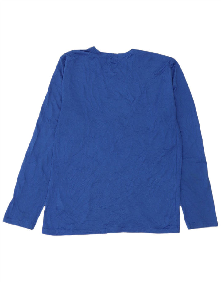 Nike Herre Dri Fit Top Langærmet Medium Blue Polyester