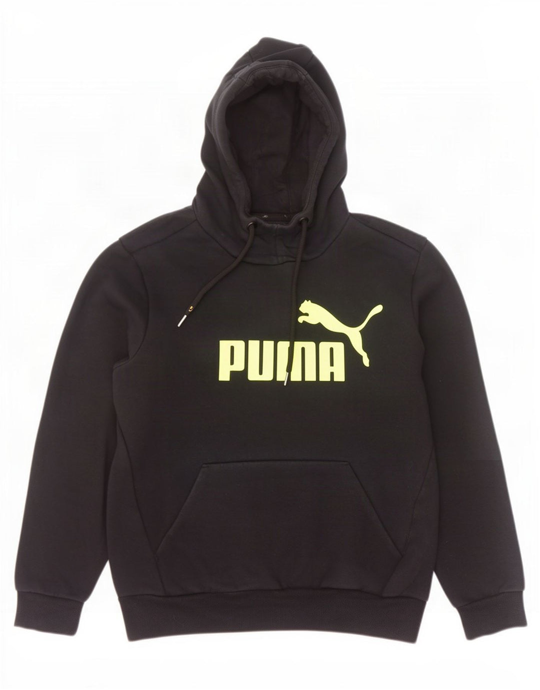 Puma Grafisk hættetrøje til mænd, lille sort bomuld