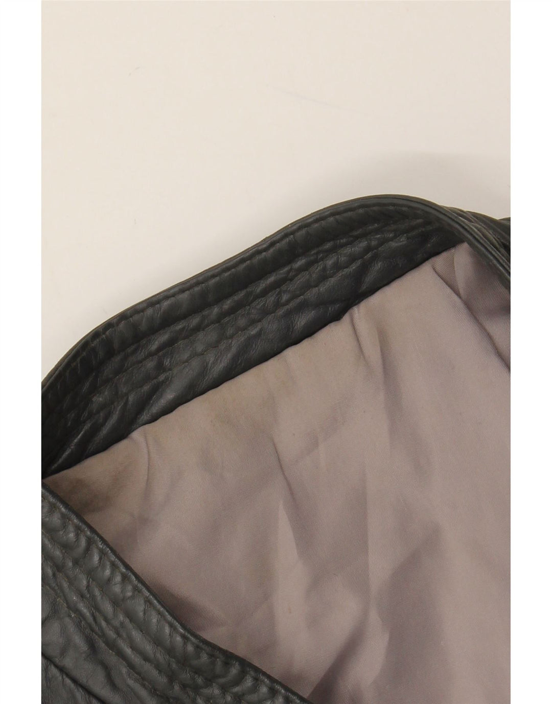 VINTAGE Læderjakke til mænd UK 40 Stort gråt læder