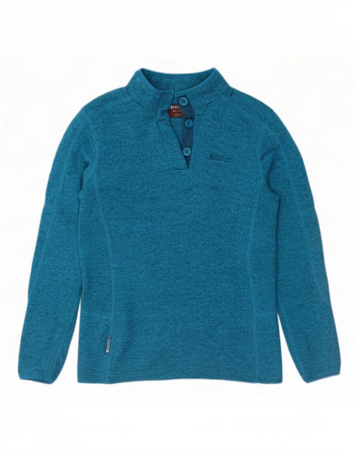 Mountain Warehouse Dame Button Neck Sweatshirt Jumper UK 12 Medium Blue