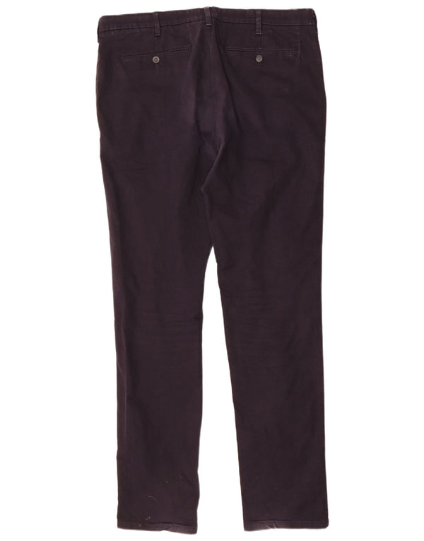 Marks & Spencer Herre Slim Chino Bukser W38 L35 Marineblå Bomuld