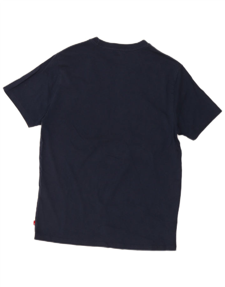 Levi's Herre Standard Fit Grafisk T-shirt Top Medium Marineblå Bomuld
