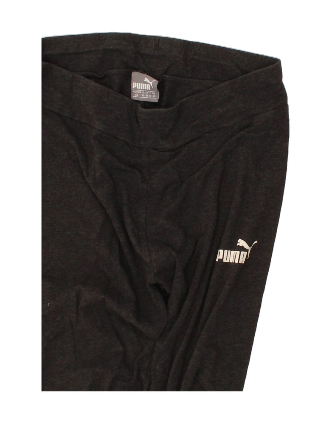 PUMA Womens Leggings UK 14 Medium Grey Flecked Vintage Puma and Second-Hand Puma from Messina Hembry 