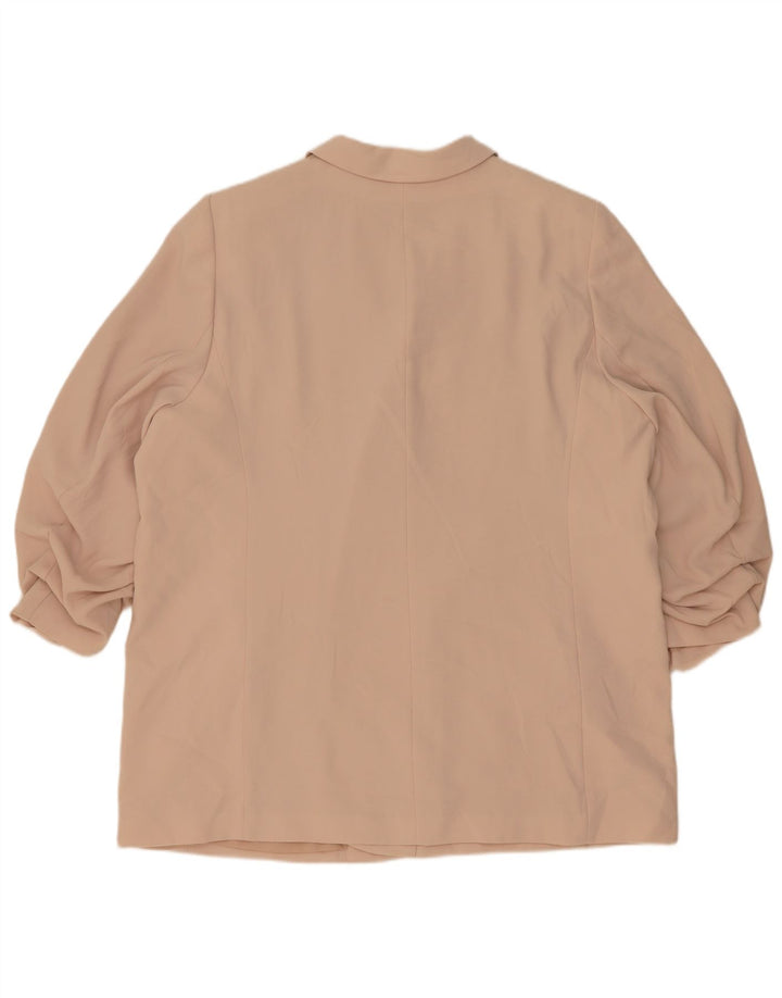 Marks & Spencer Dame 3/4 ærmet åben blazerjakke UK 24 4XL Pink