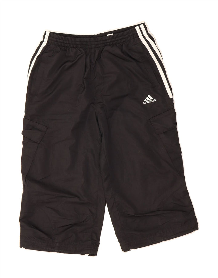 ADIDAS Boys Clima 365 Bermuda Sport Shorts 11-12 Years Black Polyester Vintage Adidas and Second-Hand Adidas from Messina Hembry 