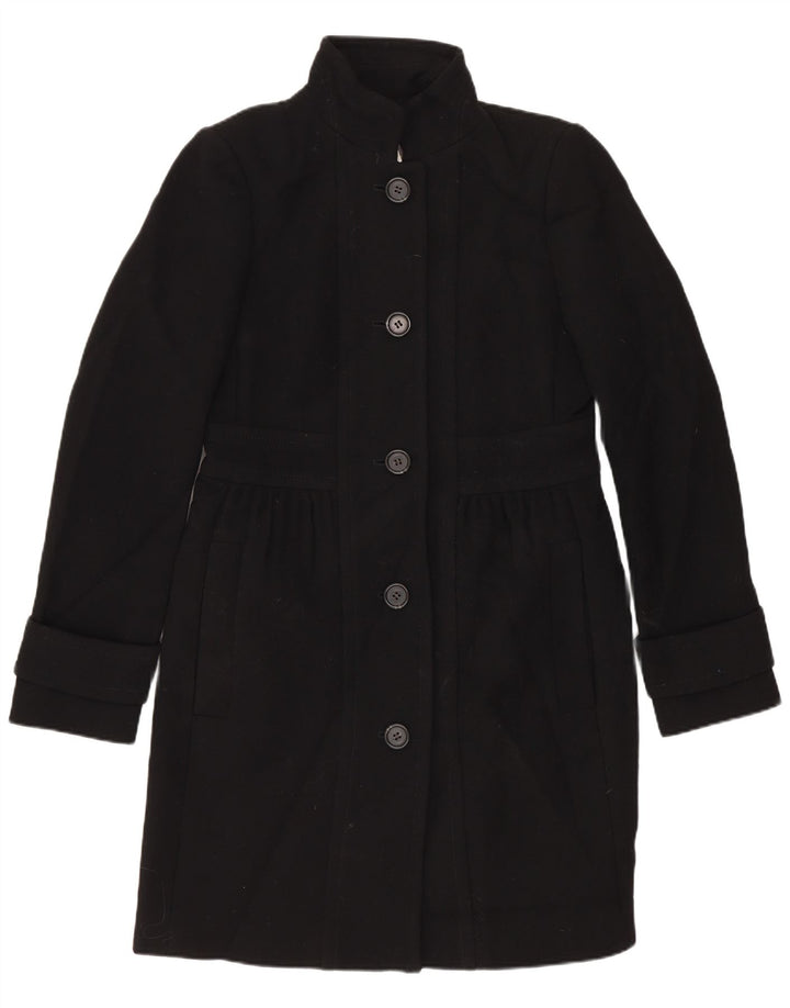 J. CREW Dameoverfrakke US 2 XS sort nylon