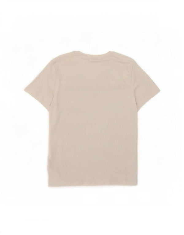 Calvin Klein Jeans Herre grafisk T-shirt Top Stor hvid bomuld