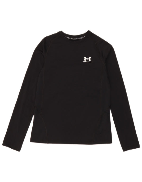 Under Armour Boys Heat Gear Top Langærmet 9-10 år Medium Sort