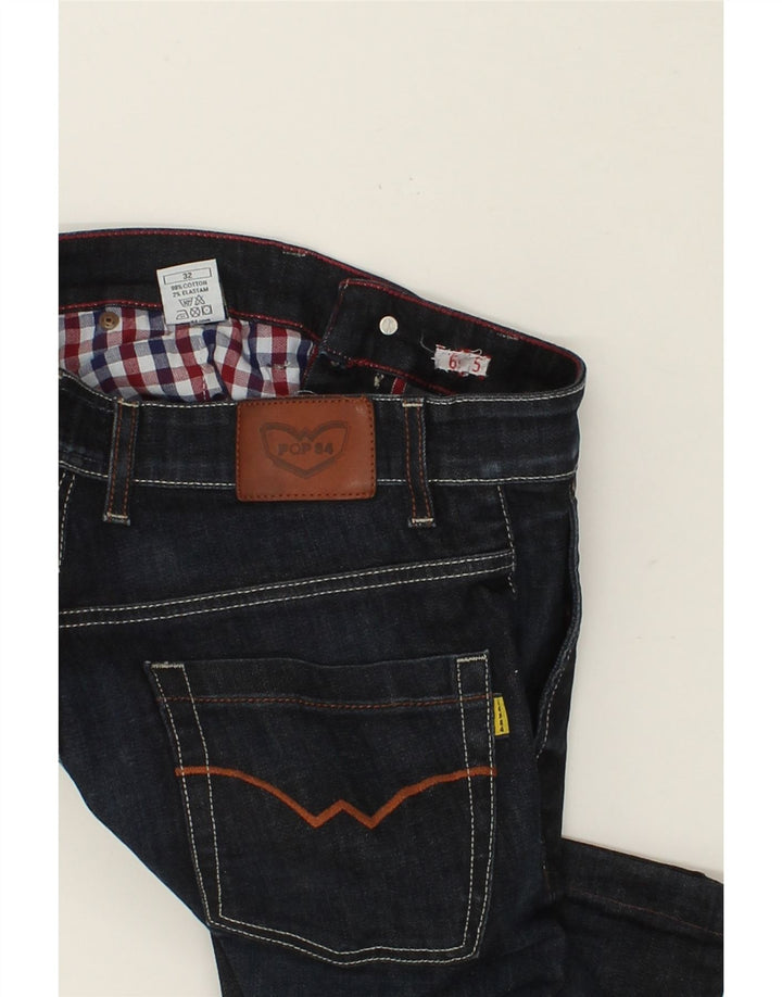 POP 84 Womens Slim Jeans W32 L27 Navy Blue Cotton Vintage POP 84 and Second-Hand POP 84 from Messina Hembry 
