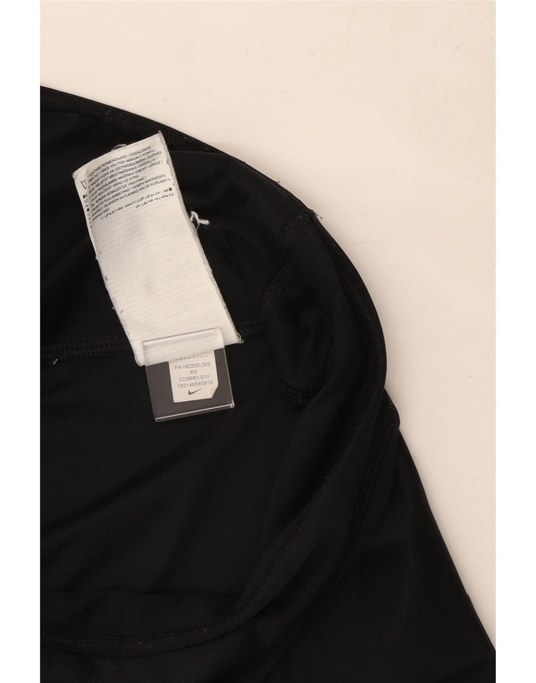 Nike grafiske leggings til kvinder UK 4 XS sort polyester