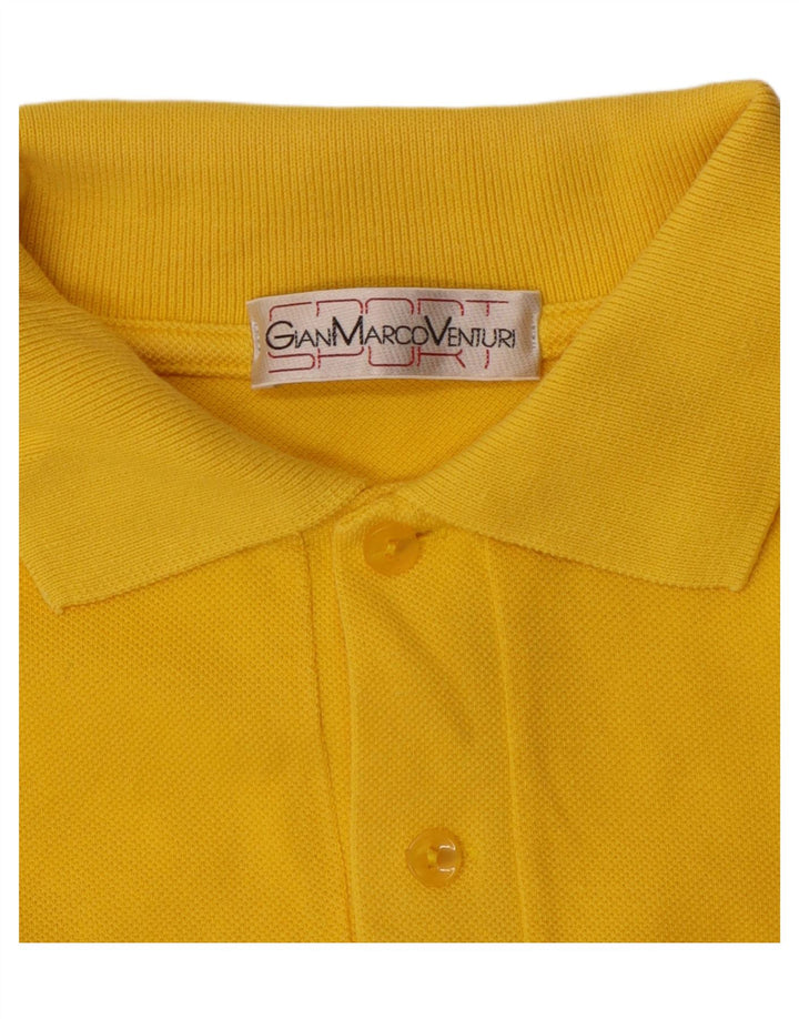 Gian Marco Venturi Herre Polo Shirt Stor Gul