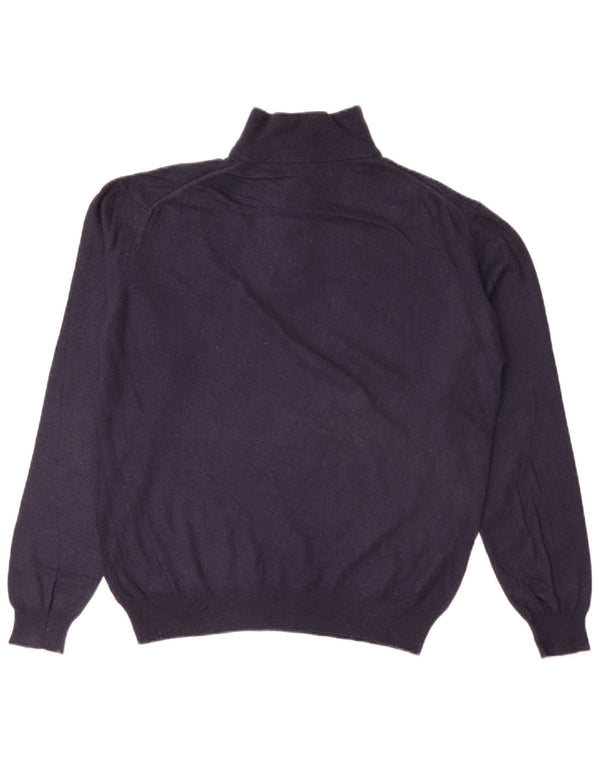 Harmont & Blaine Herre Zip Neck Jumper Sweater Large Navy Blue