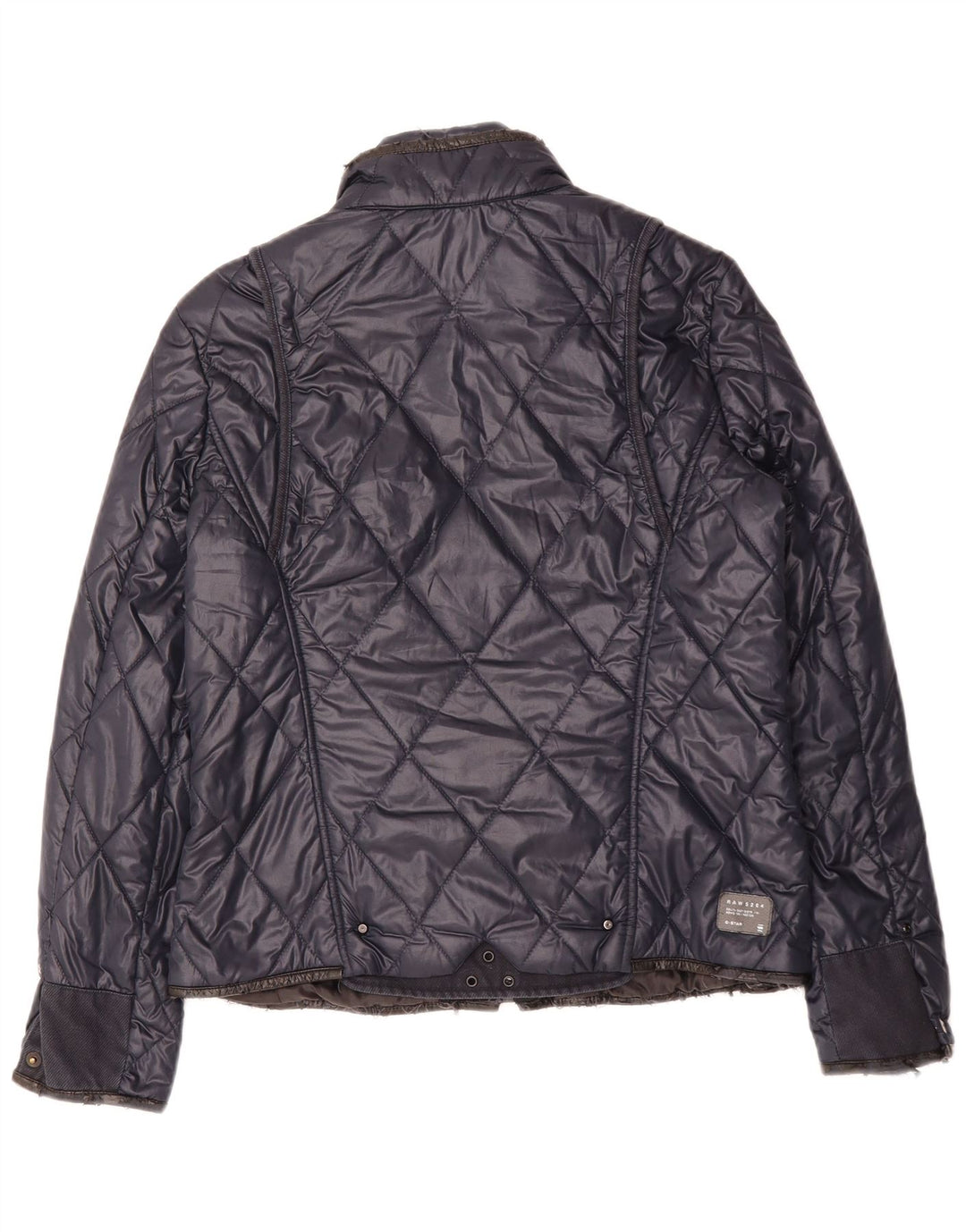 G-STAR Quiltet jakke til kvinder UK 16 Stor marineblå polyester