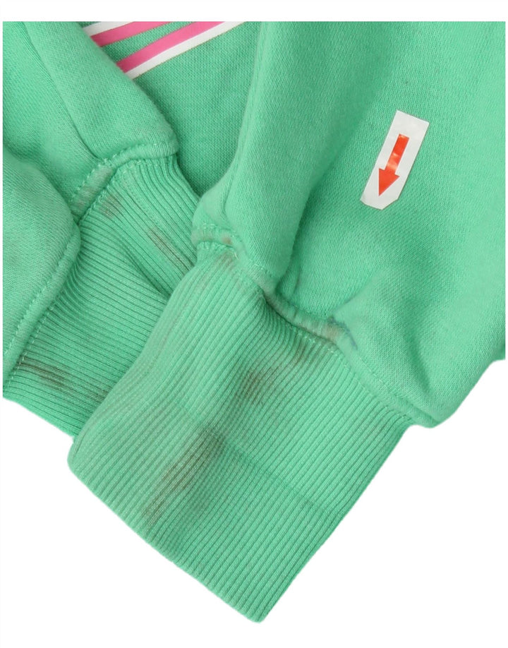 Nike Womens Graphic Oversized Sweatshirt Jumper UK 10 Small Green Bomuld