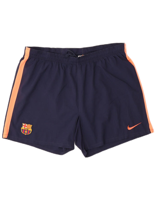 NIKE Barcelona sportsshorts til mænd UK 40/42 2XL marineblå polyester
