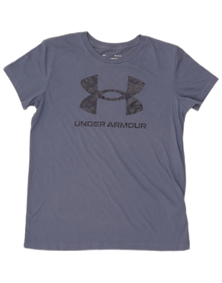 Under Armour Herre grafisk T-shirt Top Medium Blue Bomuld