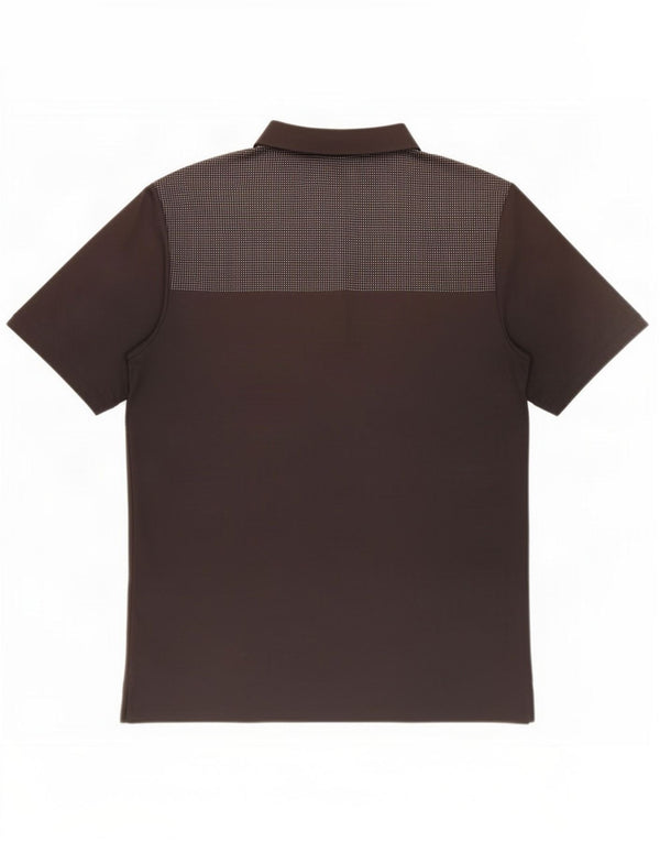 Adidas Poloshirt til mænd Medium Sort Colourblock Polyester