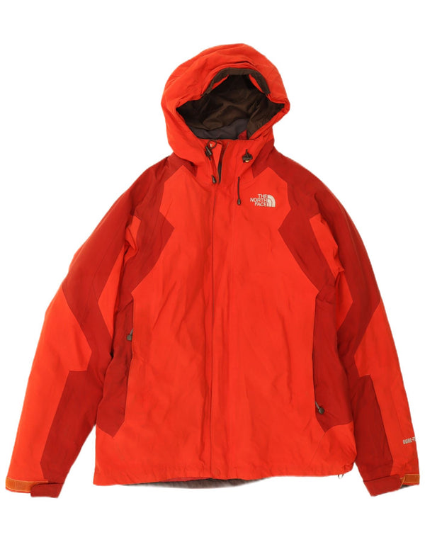 The North Face Herre Hooded Windbreaker Jacket UK 38 Medium Red Colourblock