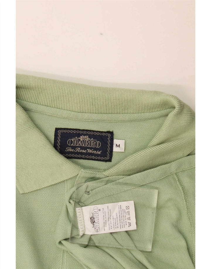Charro Langærmet Polo Shirt til mænd mellemgrøn bomuld