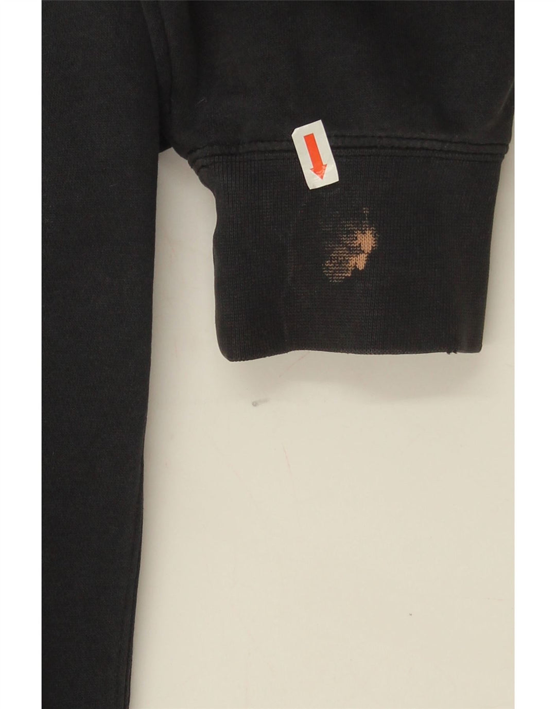Nike Dame Oversized Hoodie Jumper UK 14 Medium Sort Bomuld