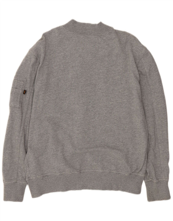 ALPHA INDUSTRIES Træningsdragt til mænd Topjakke Medium Grå