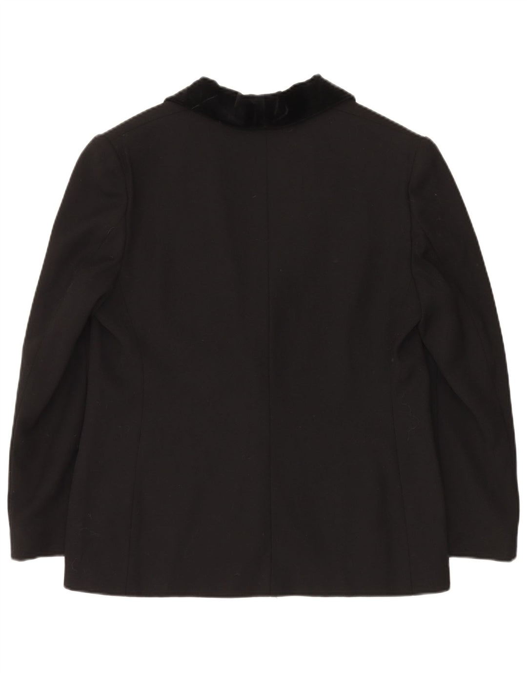 Luisa Spagnoli Dame 1 Knap Blazer Jakke IT 50 Stor Sort Acetat