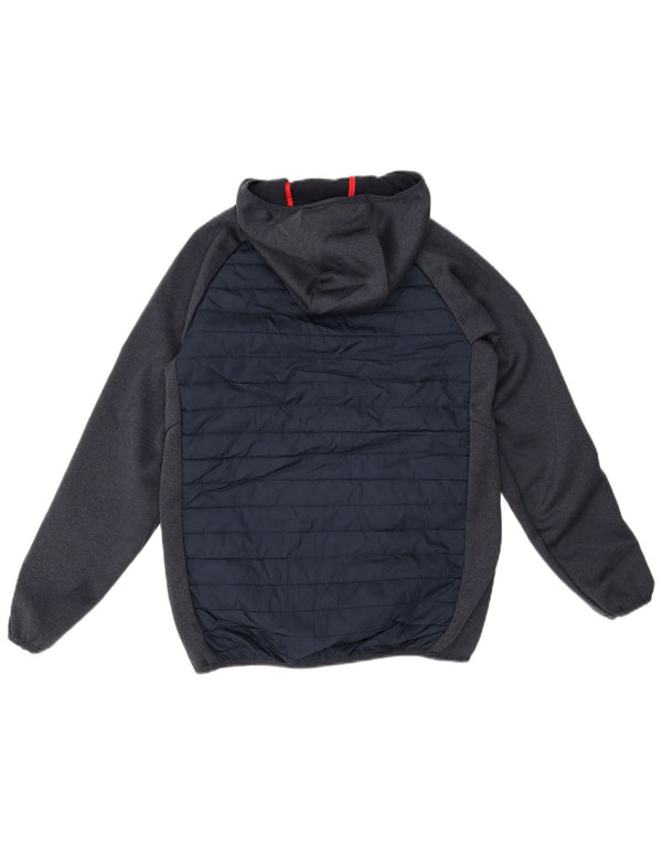 Jack & Jones Bomberjakke med hætte til drenge 9-10 år Navy Blue Colourblock