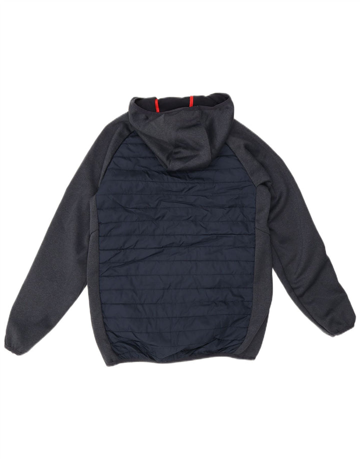 Jack & Jones Bomberjakke med hætte til drenge 9-10 år Navy Blue Colourblock