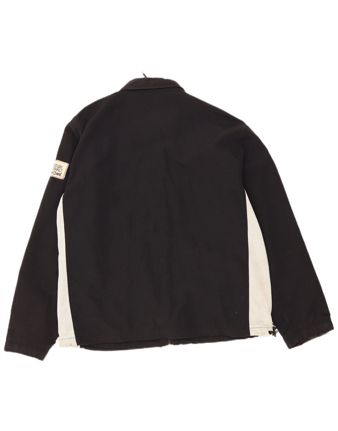 Murphy & Nye Herre grafisk regnjakke UK 40 Large Black Colourblock Nylon