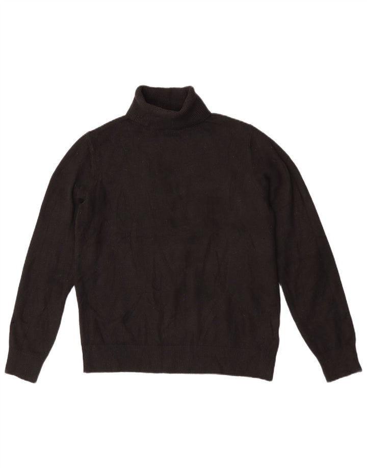 Marks & Spencer Herre rullehals sweater lille sort polyester