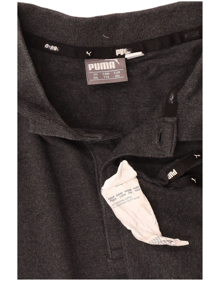 Puma herre poloshirt 2XL grå bomuld