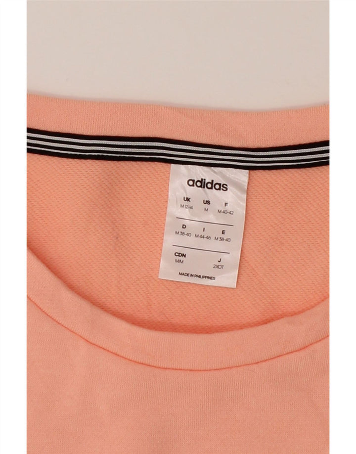 ADIDAS Womens Sweatshirt Jumper UK 12/14 Medium Pink Vintage Adidas and Second-Hand Adidas from Messina Hembry 